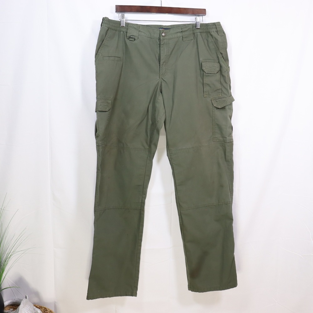 5.11 Tactical Series Cargo Pants Size 20 Long Green Cotton Blend Gorpcore